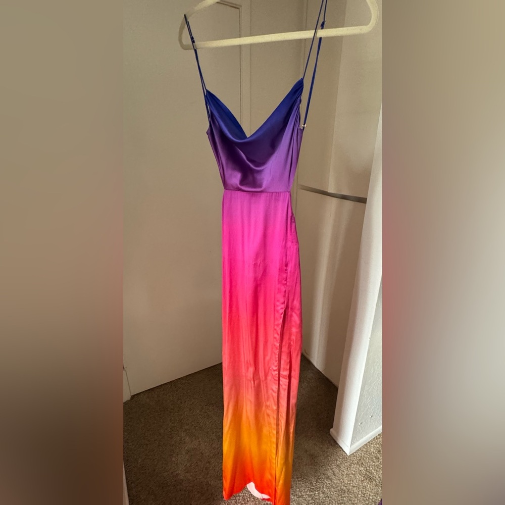 Retrofete Alyssa Ombre Silk Dress